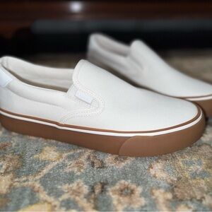 Lugz Men’s White Slip-On Sneakers